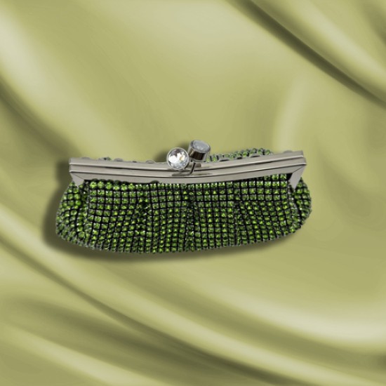 Luxury Rhinestone Dinner Clutch(Green)