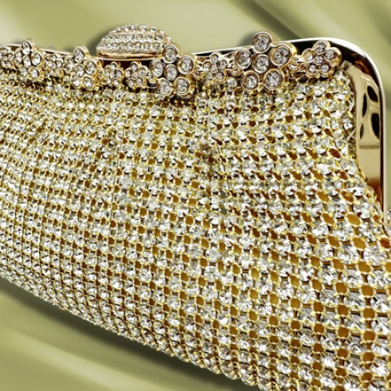 Luxury Rhinestone Dinner Clutch(Golden)