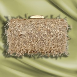 Apricot Tassel Evening Bag