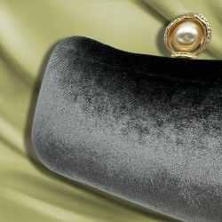 Vintage velvet clutch