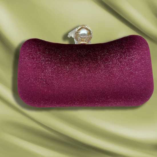 Vintage velvet clutch